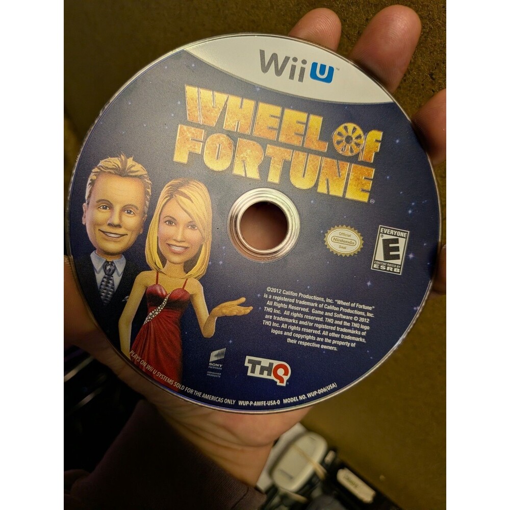Wheel of Fortune (Nintendo Wii U, 2012) Disc Only